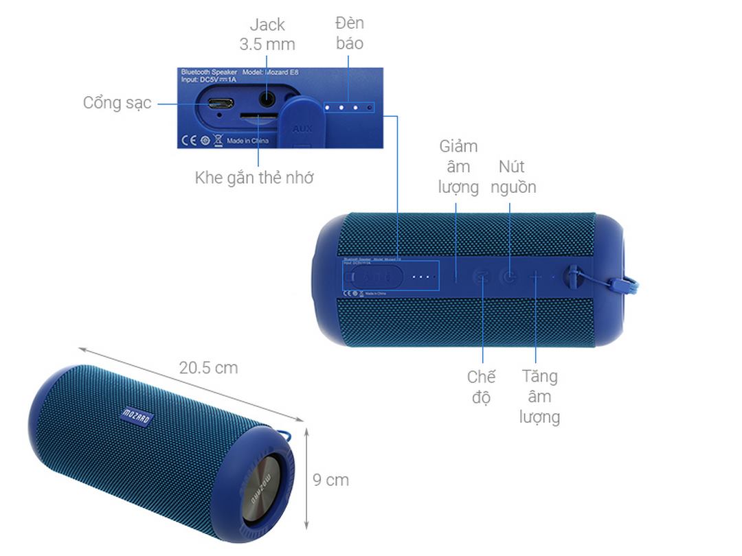 Thiết kế hình trụ gọn đẹp với 2 cách kết nối thông dụng